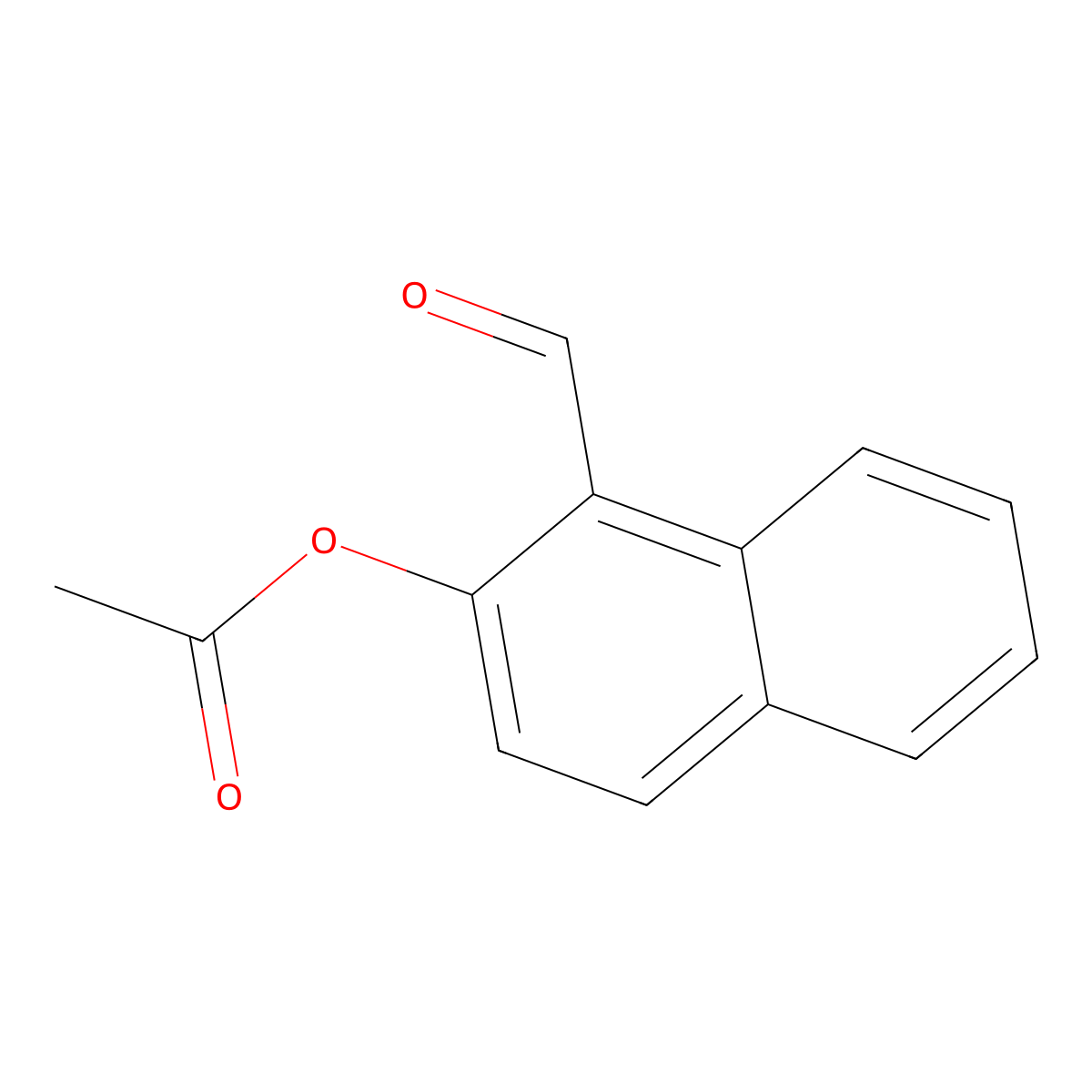 1-Formyl-2-naphthyl acetate molecular structure, CAS 67727-65-5