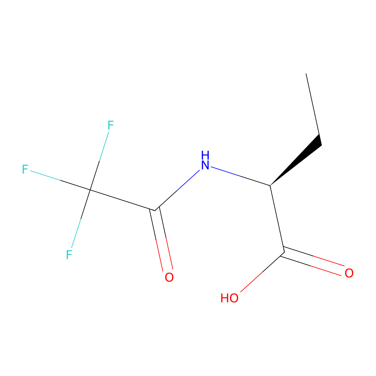 (S)-(+)-2-trifluoroacetylaminobutyric acid molecular structure, CAS 677277-70-2