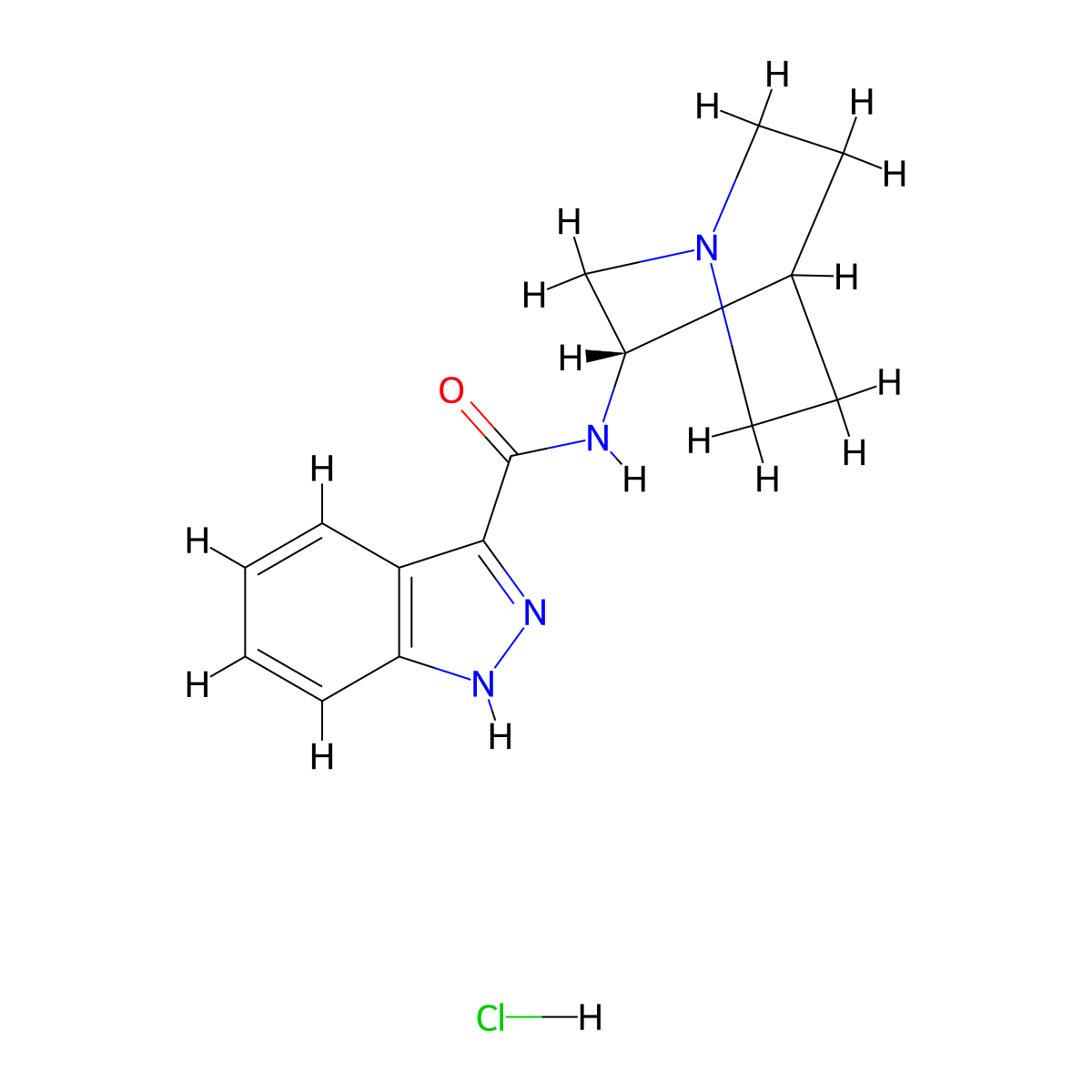 Facinicline hydrochloride molecular structure, CAS 677305-02-1