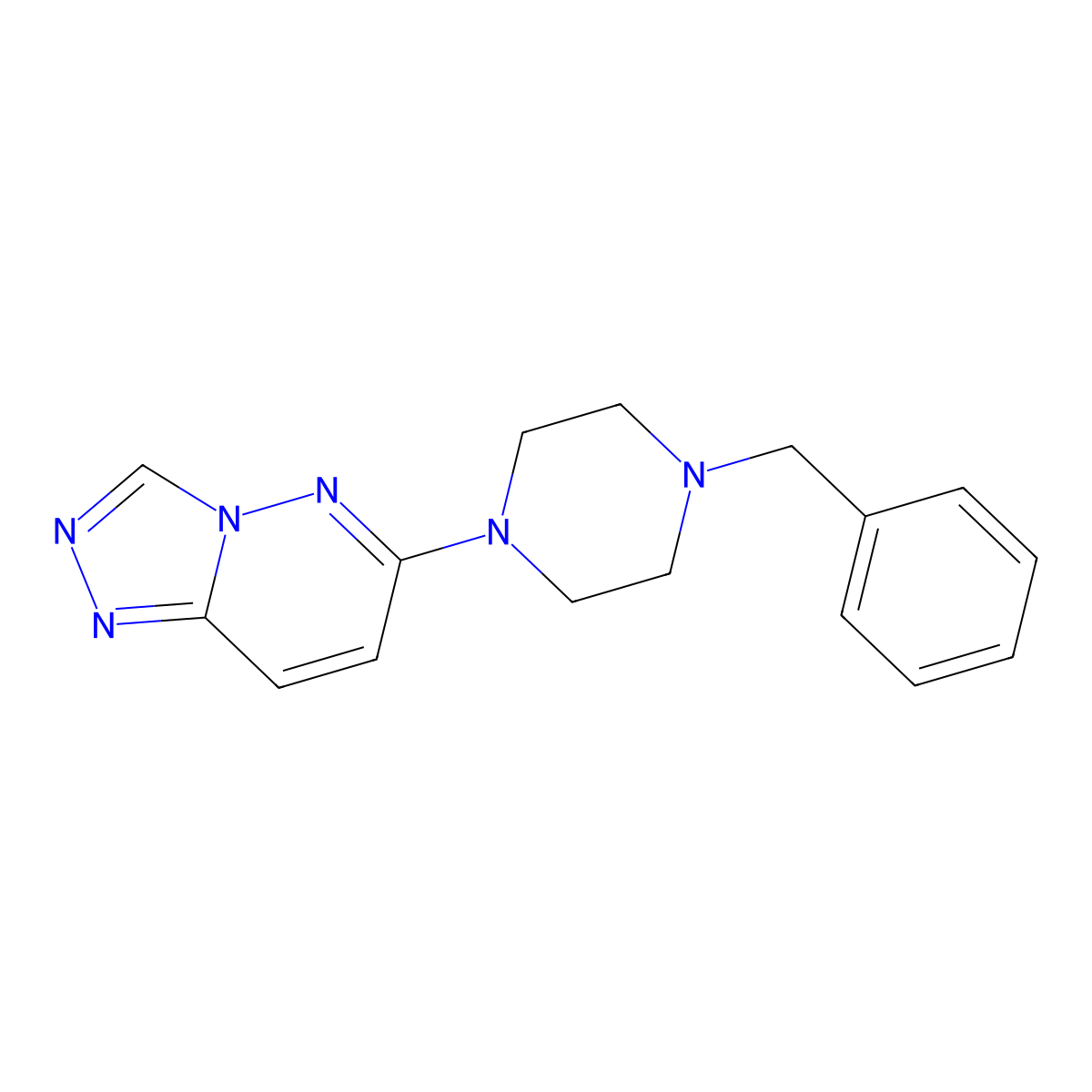 6-(4-Benzylpiperazin-1-yl)[1,2,4]triazolo[4,3-b]pyridazine molecular structure, CAS 677322-65-5