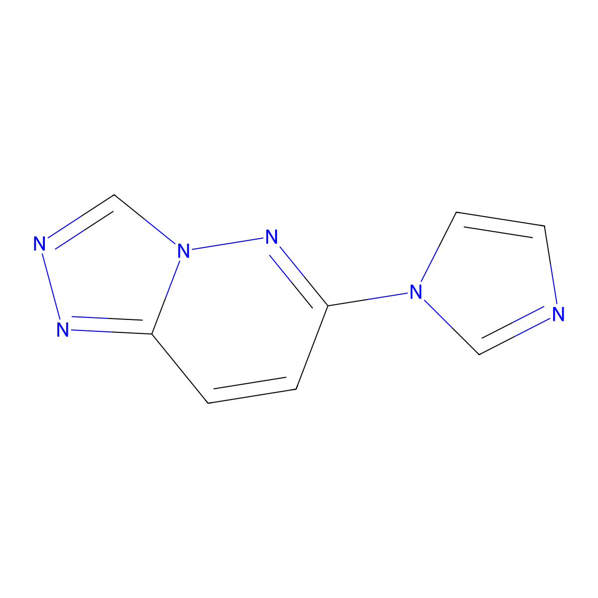 1-{[1,2,4]triazolo[4,3-b]pyridazin-6-yl}-1H-imidazole molecular structure, CAS 677322-71-3
