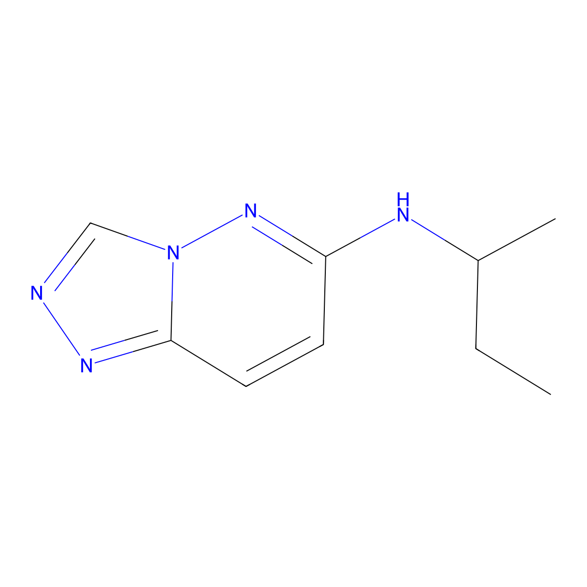 N-(Sec-butyl)-[1,2,4]triazolo[4,3-B]pyridazin-6-amine molecular structure, CAS 677322-89-3