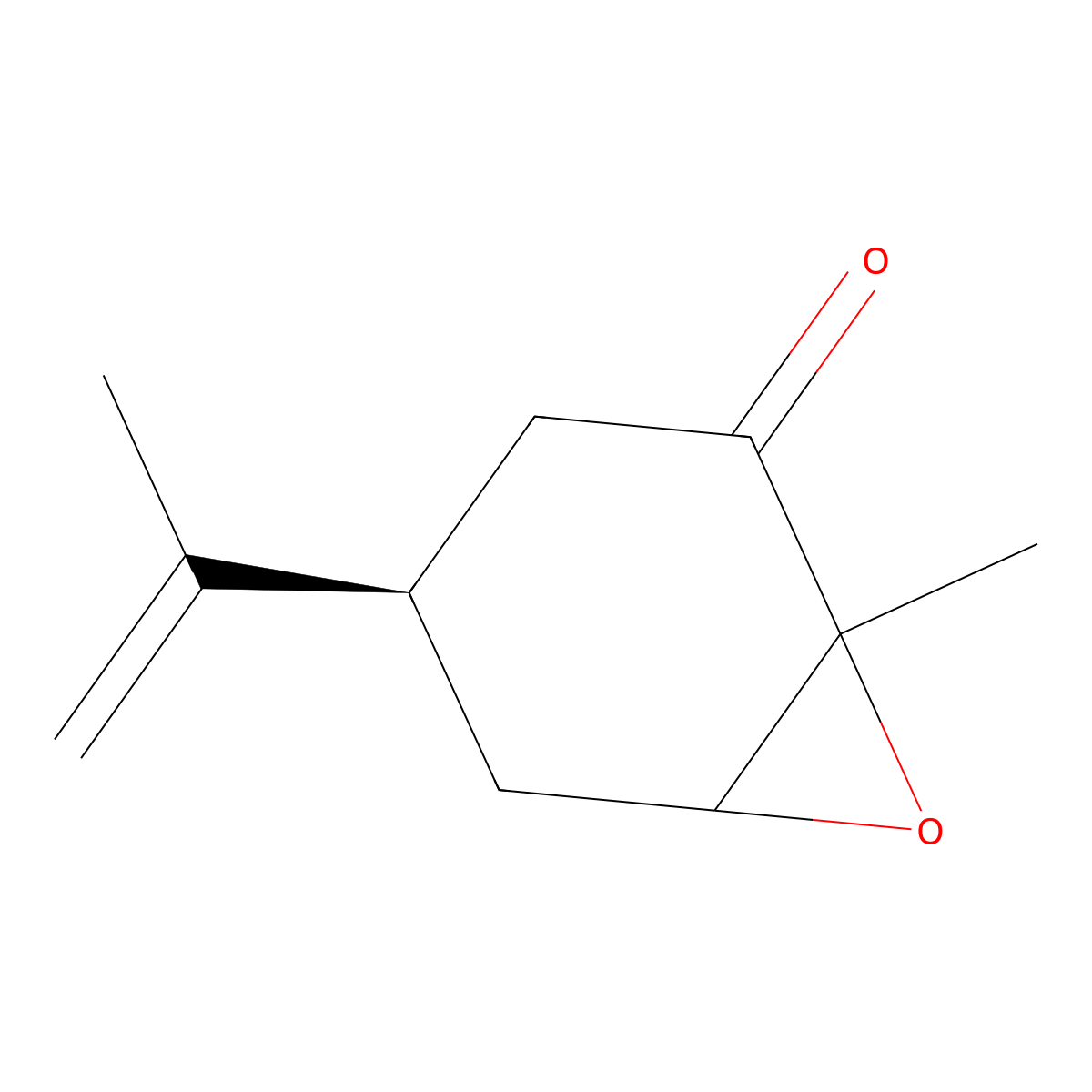 (4R)-1-Methyl-4-(prop-1-en-2-yl)-7-oxabicyclo[4.1.0]heptan-2-one molecular structure, CAS 677326-54-4