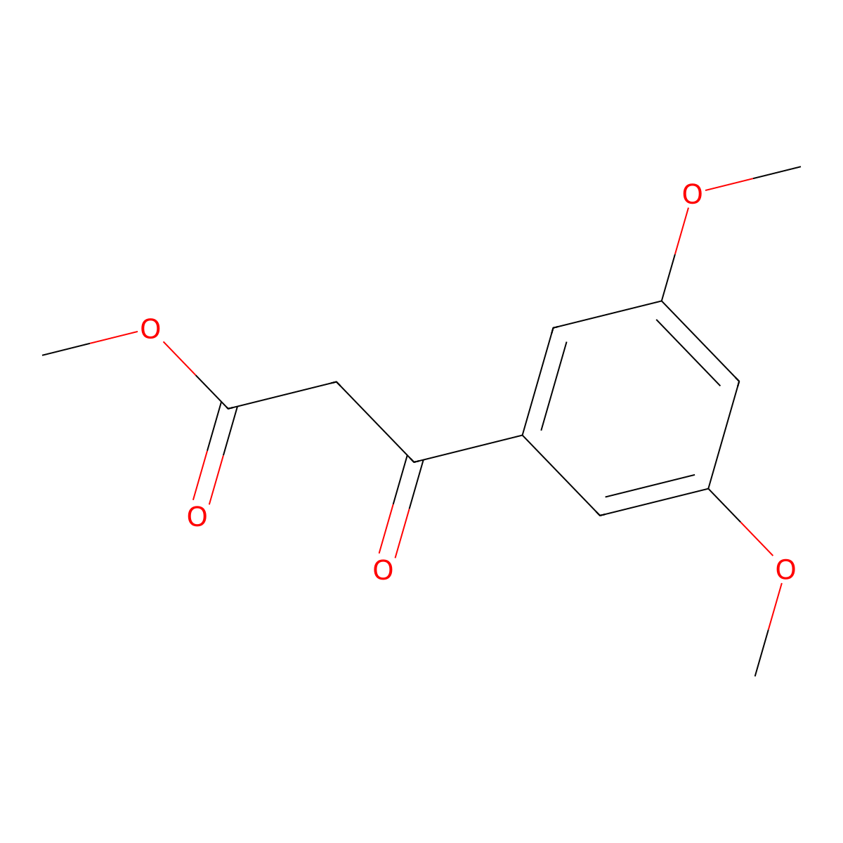 Methyl 3-(3,5-dimethoxyphenyl)-3-oxopropanoate molecular structure, CAS 677326-64-6