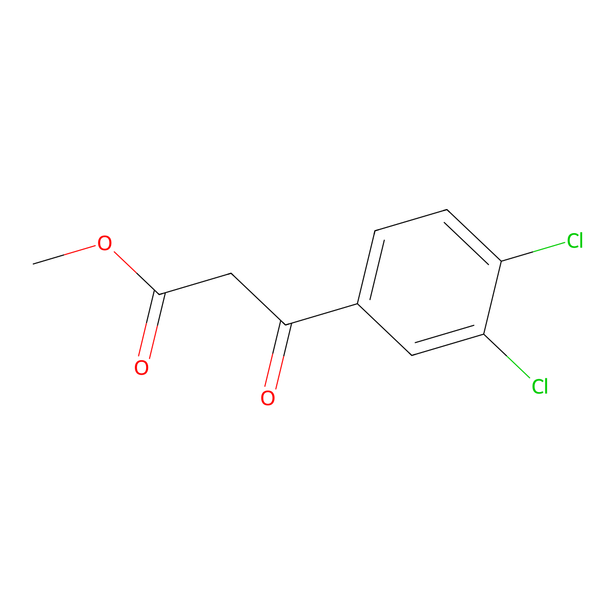 3-(3,4-Dichlorophenyl)-3-oxo-propionic acid methyl ester molecular structure, CAS 677326-67-9