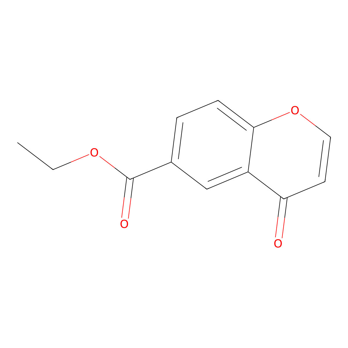 Ethyl 4-oxo-4H-chromene-6-carboxylate molecular structure, CAS 67733-31-7