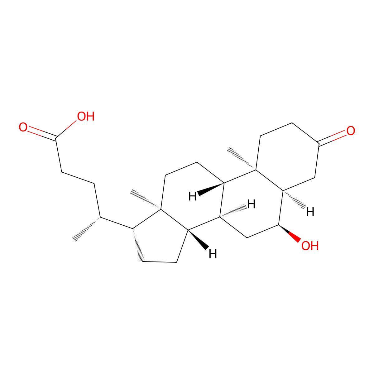 6alpha-Hydroxy-3-oxo-5beta-cholan-24-oic Acid molecular structure, CAS 67733-54-4