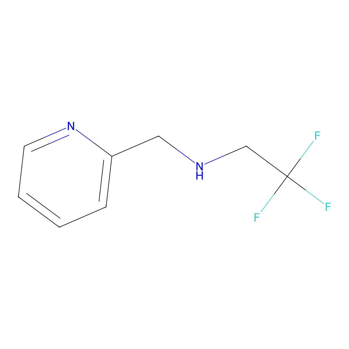(Pyridin-2-ylmethyl)(2,2,2-trifluoroethyl)amine molecular structure, CAS 677349-95-0