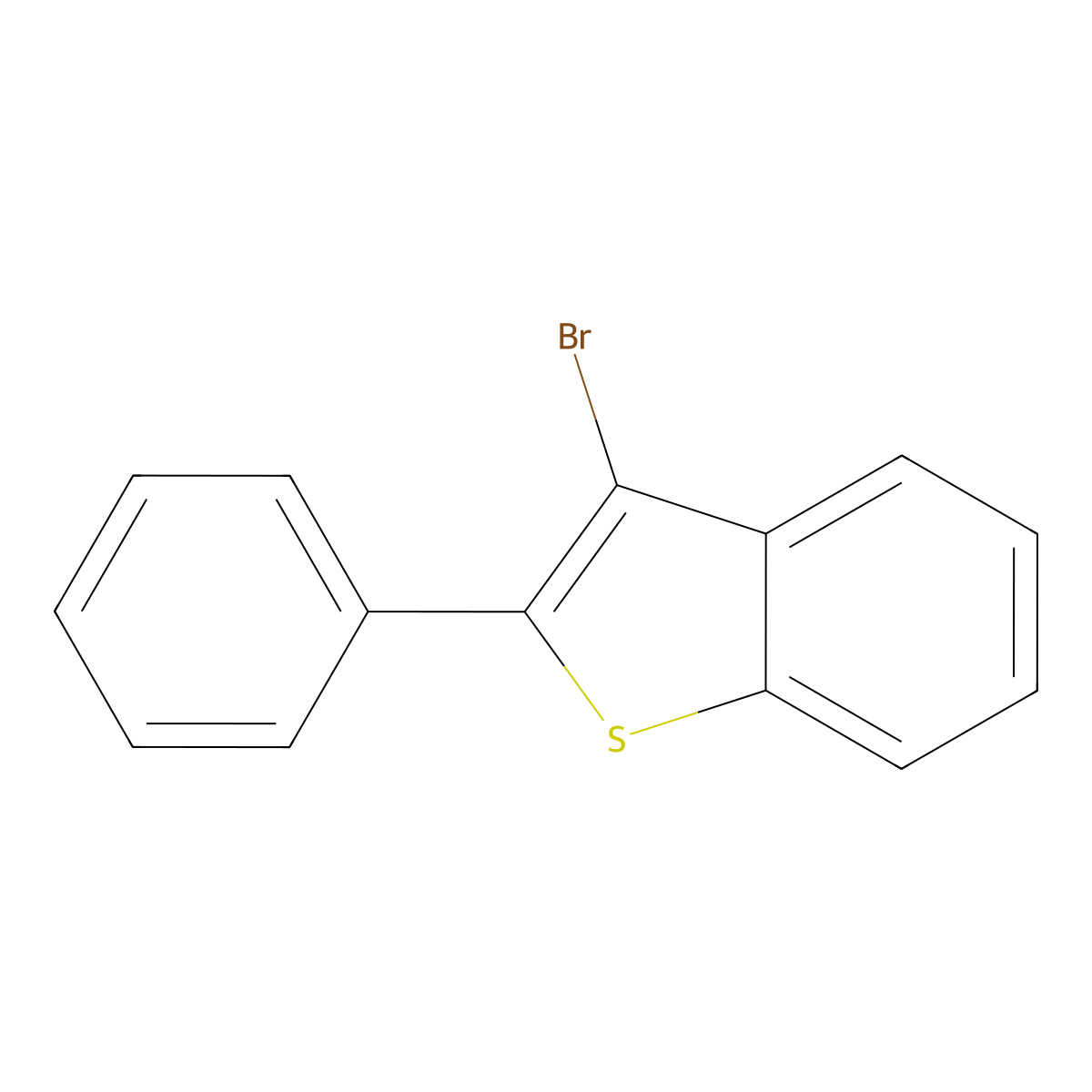 3-Bromo-2-phenylbenzo[b]thiophene molecular structure, CAS 6774-39-6