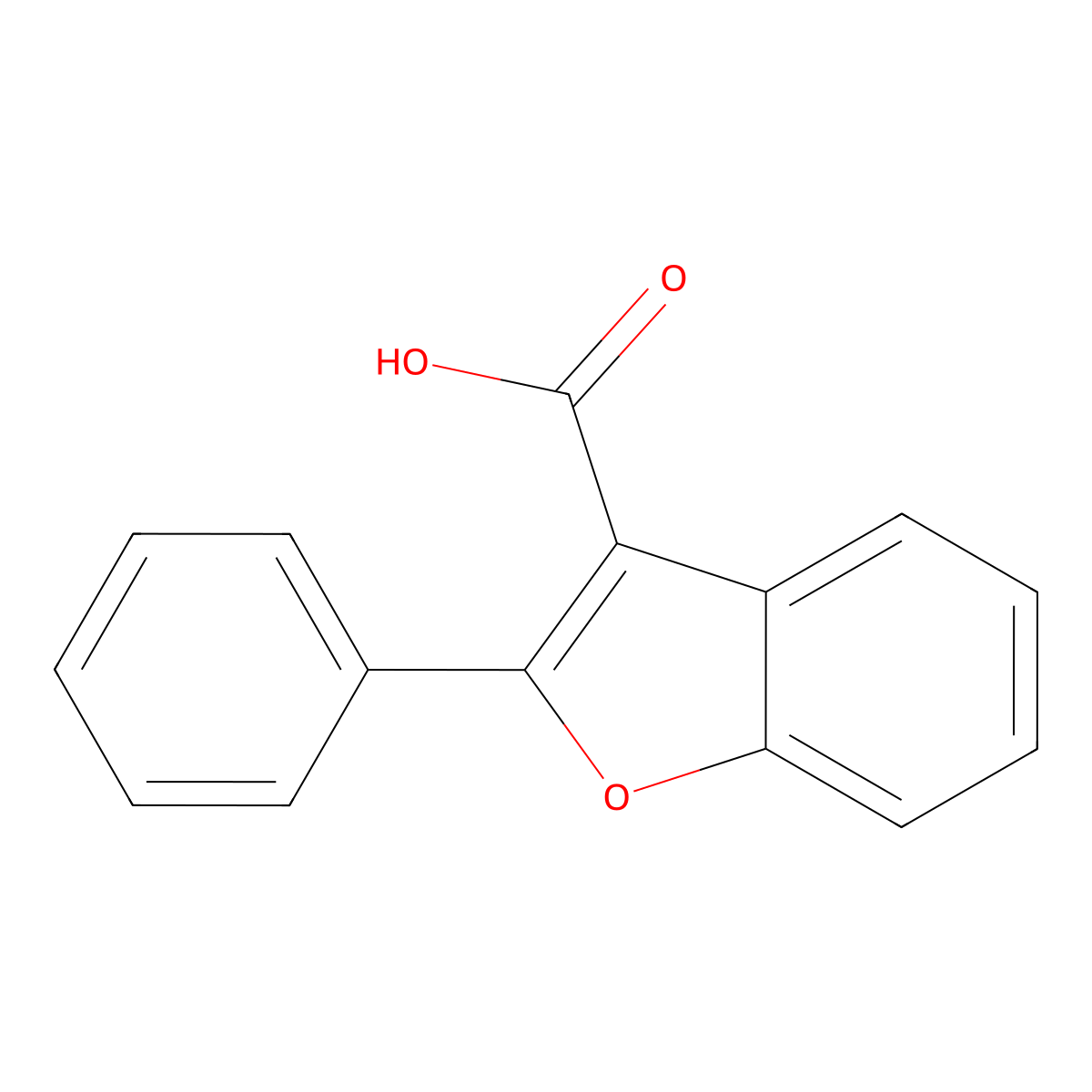 2-Phenylbenzofuran-3-carboxylic acid molecular structure, CAS 6774-47-6