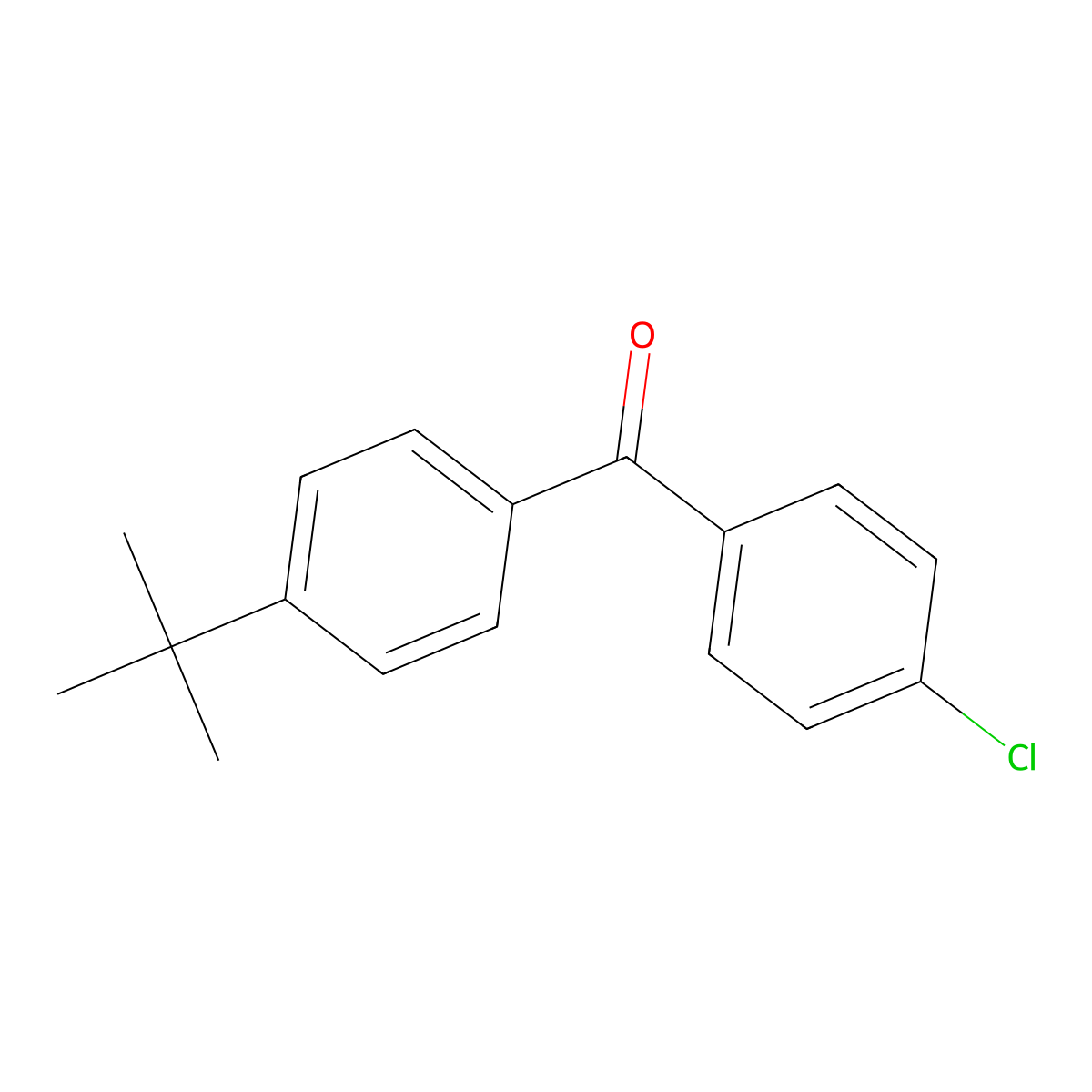 4-tert-Butyl-4'-chlorobenzophenone molecular structure, CAS 67743-49-1