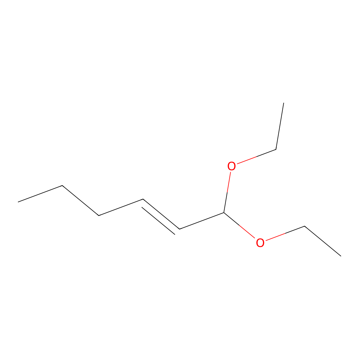 2-Hexenal diethyl acetal, (2E)- molecular structure, CAS 67746-30-9