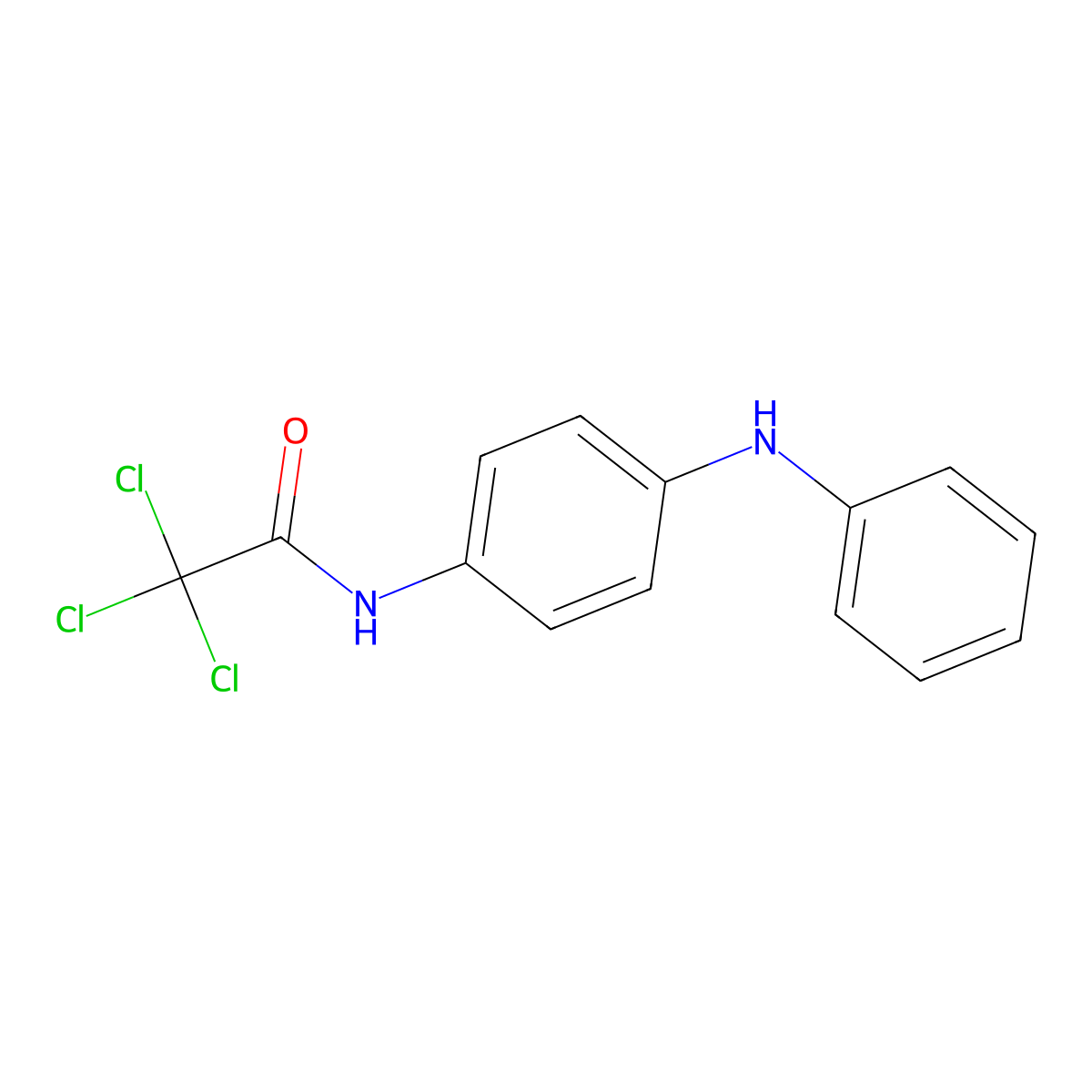 4'-Anilino-2,2,2-trichloroacetanilide molecular structure, CAS 67749-20-6