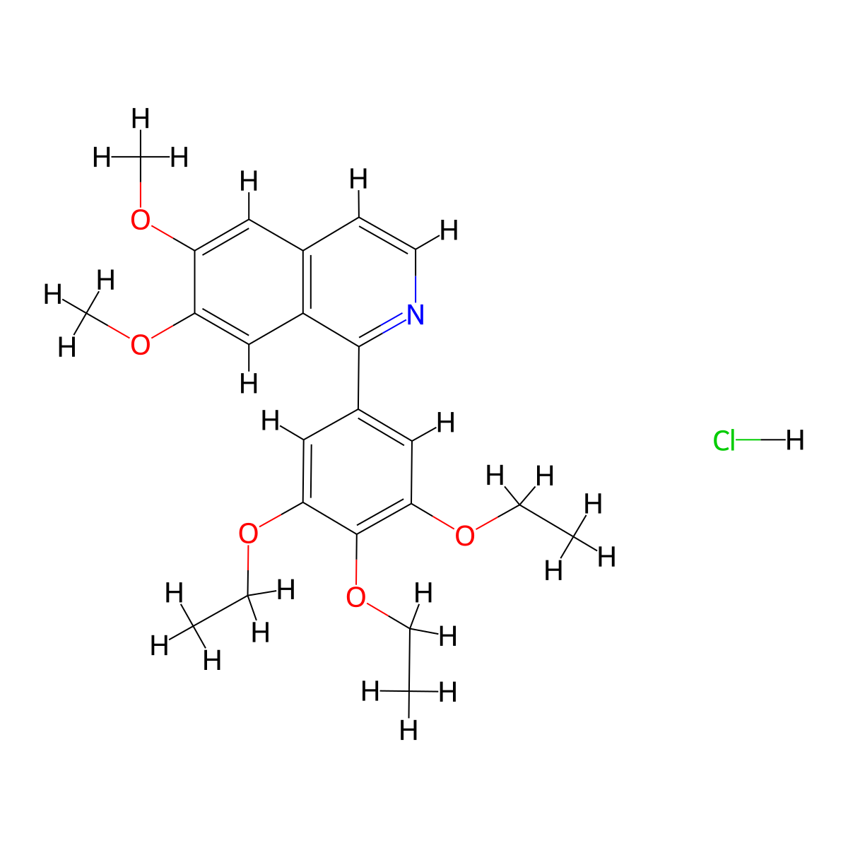 Octaverine Hydrochloride molecular structure, CAS 6775-26-4