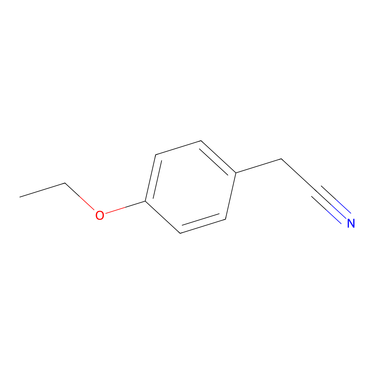 2-(4-Ethoxyphenyl)acetonitrile molecular structure, CAS 6775-77-5