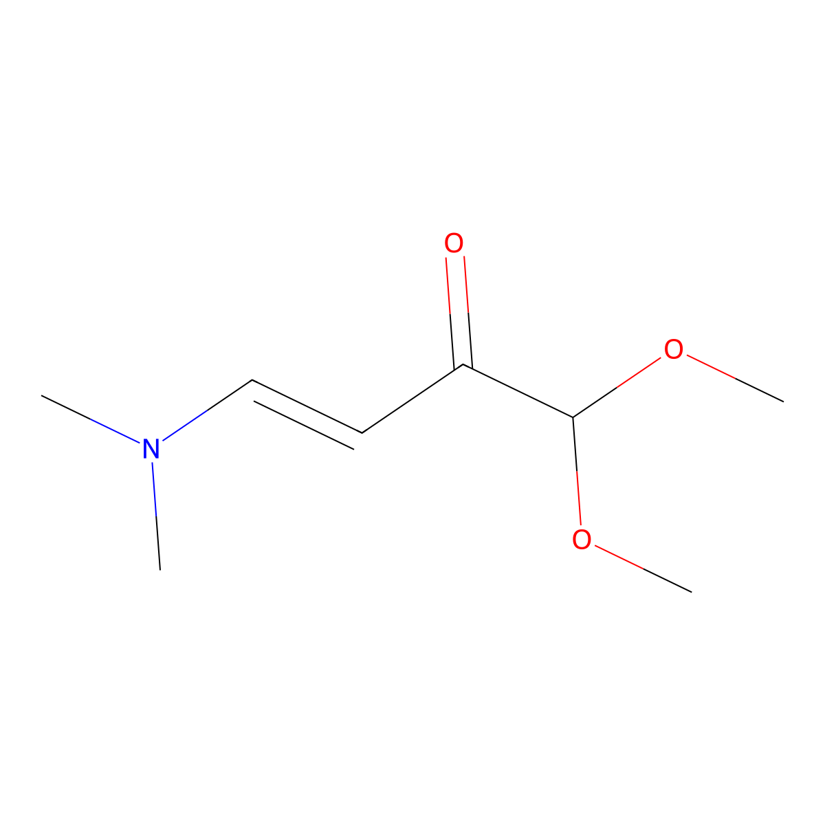 ((1E)-4,4-dimethoxy-3-oxobut-1-en-1-yl)dimethylamine molecular structure, CAS 67751-23-9