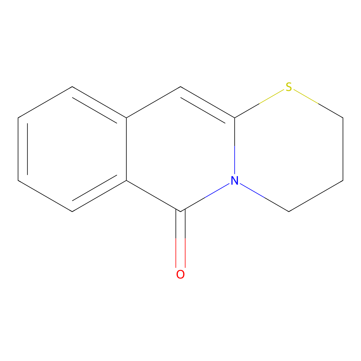 Thiazinoisoquinolone molecular structure, CAS 67755-06-0