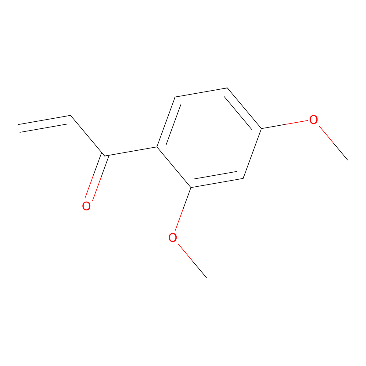 2-Propen-1-one, 1-(2,4-dimethoxyphenyl)- molecular structure, CAS 67756-04-1