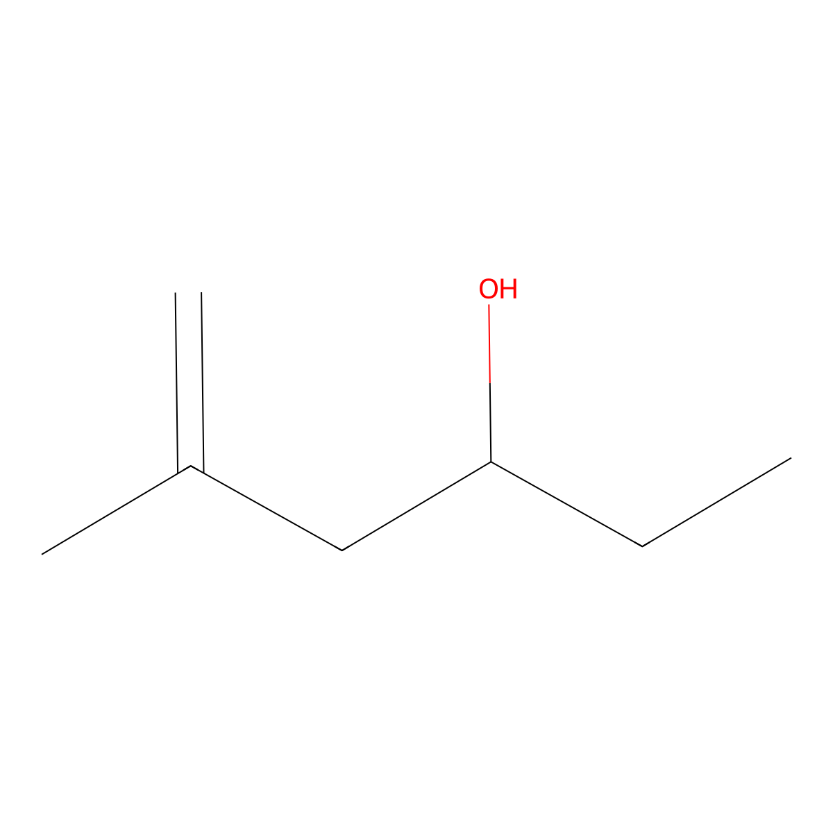 5-Methyl-5-hexen-3-ol molecular structure, CAS 67760-89-8
