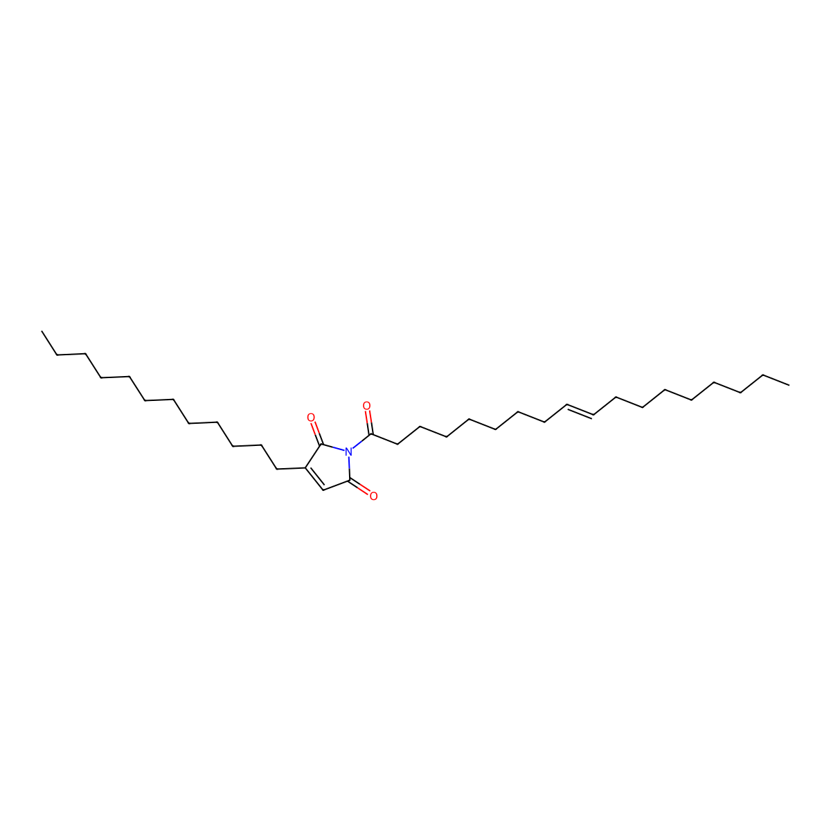 3-Dodecyl-1-octadec-9-enoylpyrrole-2,5-dione molecular structure, CAS 67763-16-0