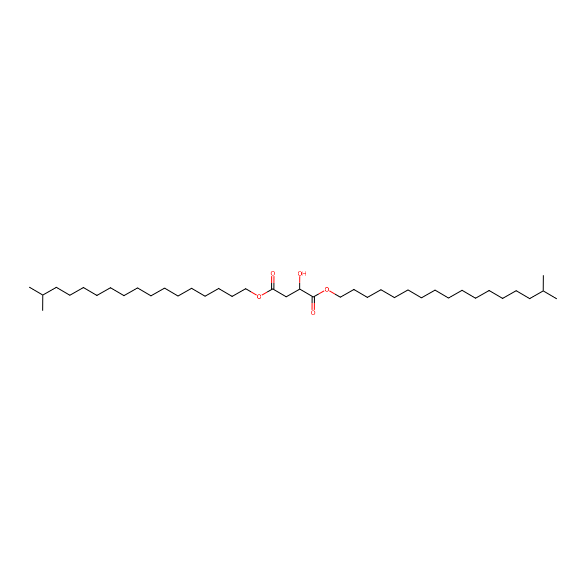 Diisostearyl Malate molecular structure, CAS 67763-18-2