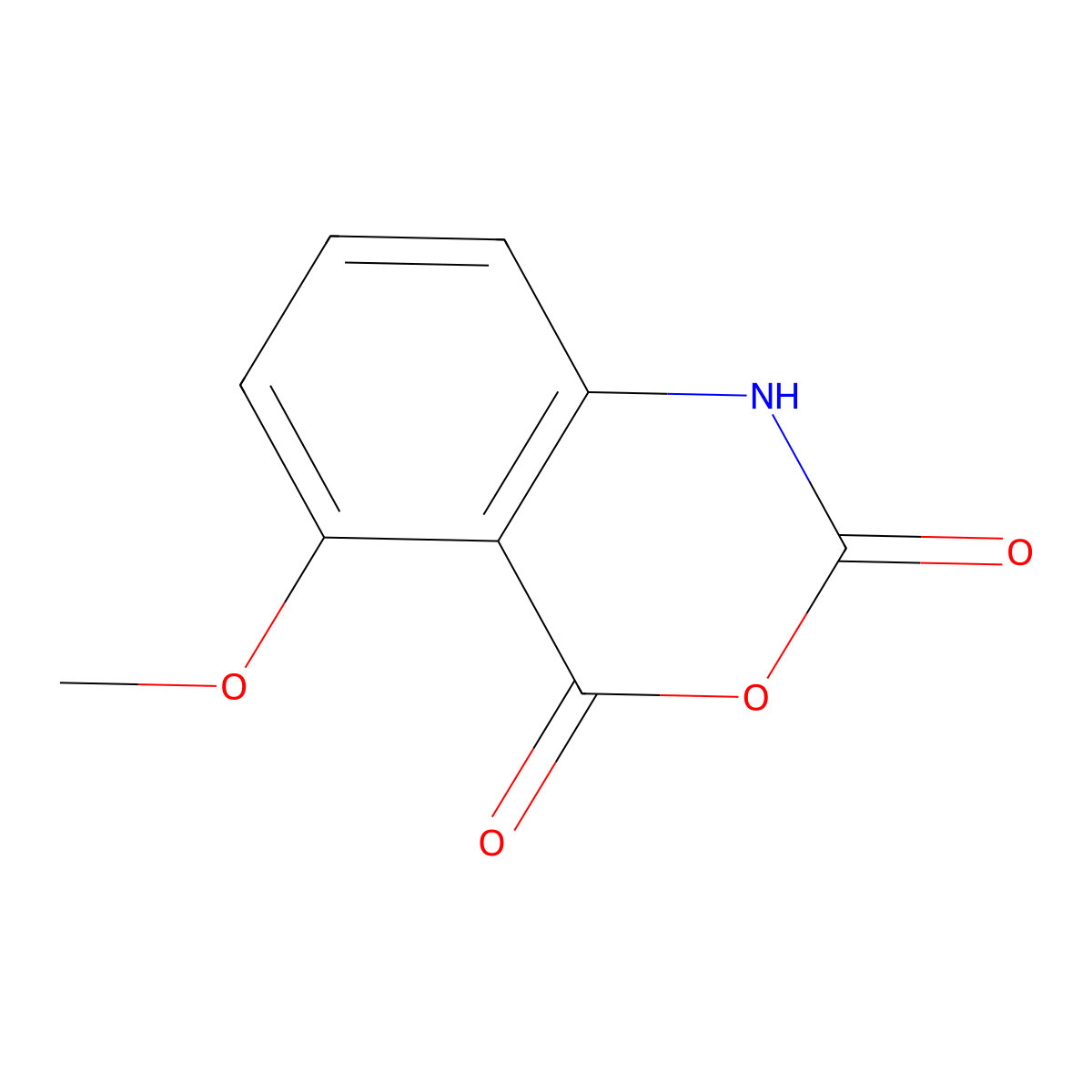 5-Methoxy-2H-3,1-benzoxazine-2,4(1H)-dione molecular structure, CAS 67765-42-8