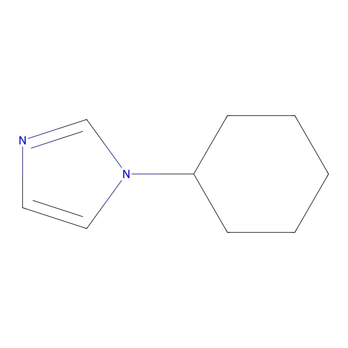 1-Cyclohexylimidazole molecular structure, CAS 67768-61-0