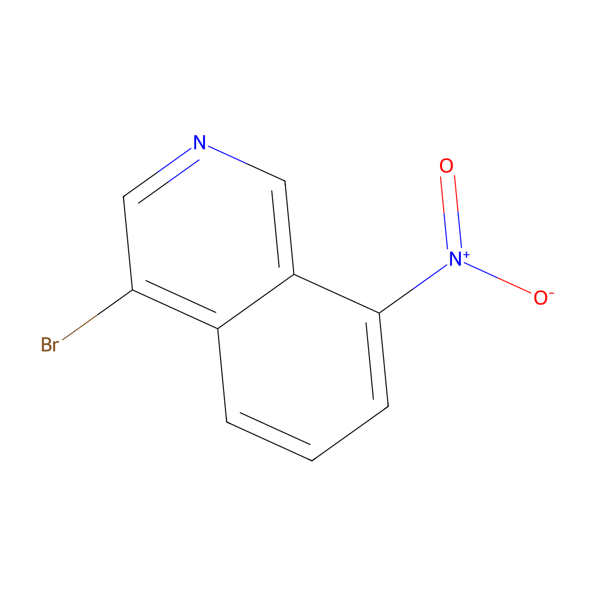 4-Bromo-8-nitroisoquinoline molecular structure, CAS 677702-62-4