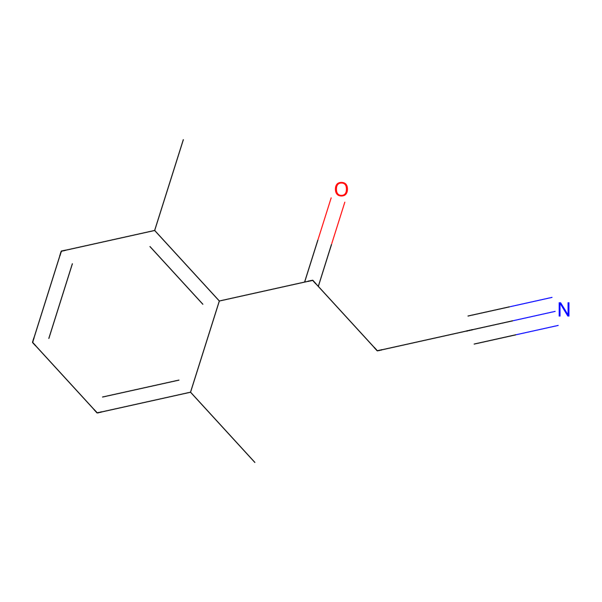 2,6-Dimethylbenzoylacetonitrile molecular structure, CAS 677713-07-4