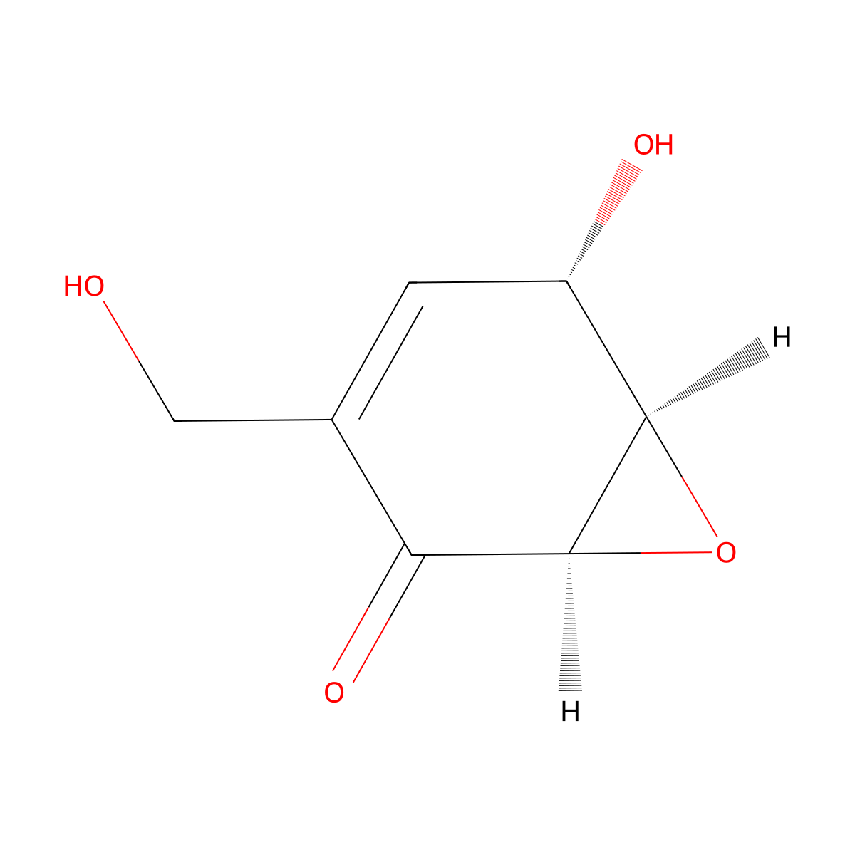 Isoepoxydon molecular structure, CAS 67772-76-3