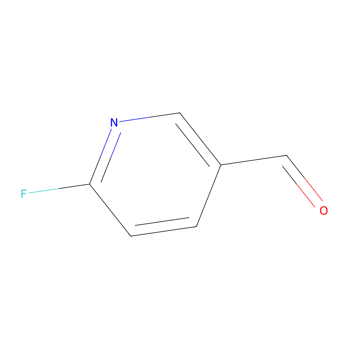 2-Fluoro-5-formylpyridine molecular structure, CAS 677728-92-6