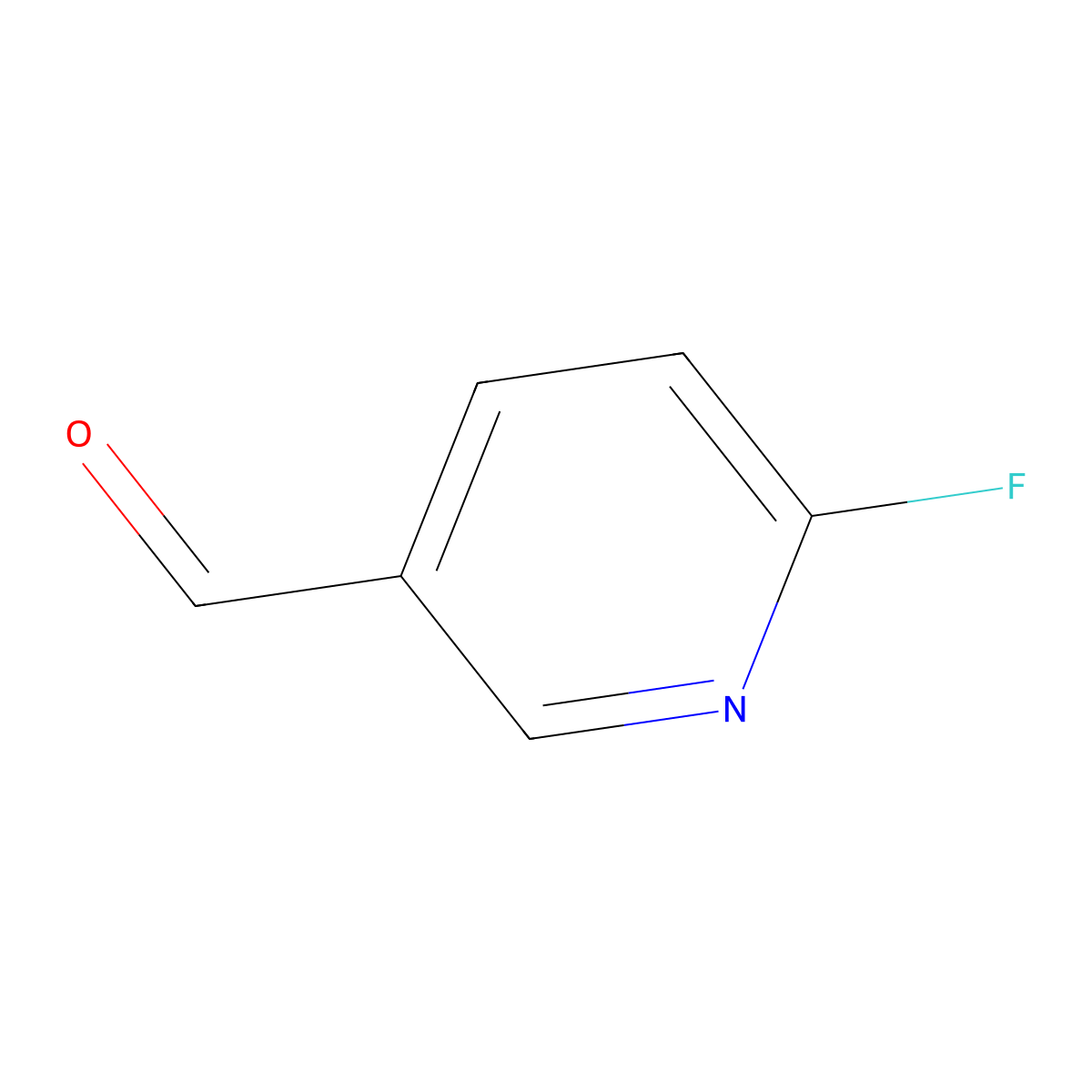 2-Fluoro-5-formylpyridine molecular structure, CAS 677728-92-6
