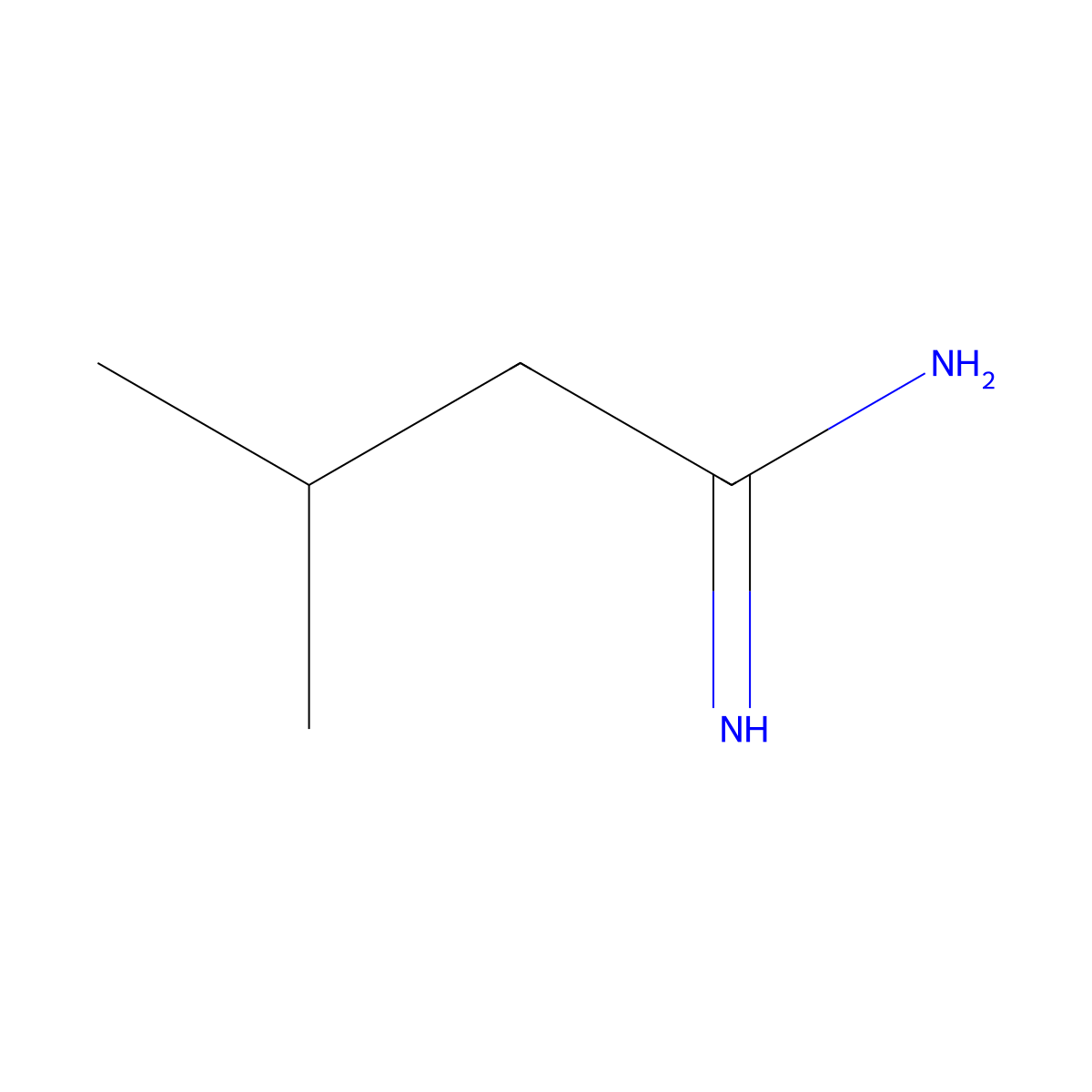 3-Methylbutanimidamide molecular structure, CAS 67777-12-2