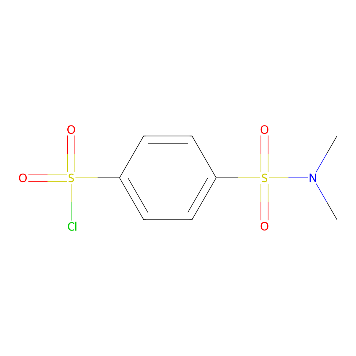 4-(Dimethylsulfamoyl)benzene-1-sulfonyl chloride molecular structure, CAS 677782-39-7
