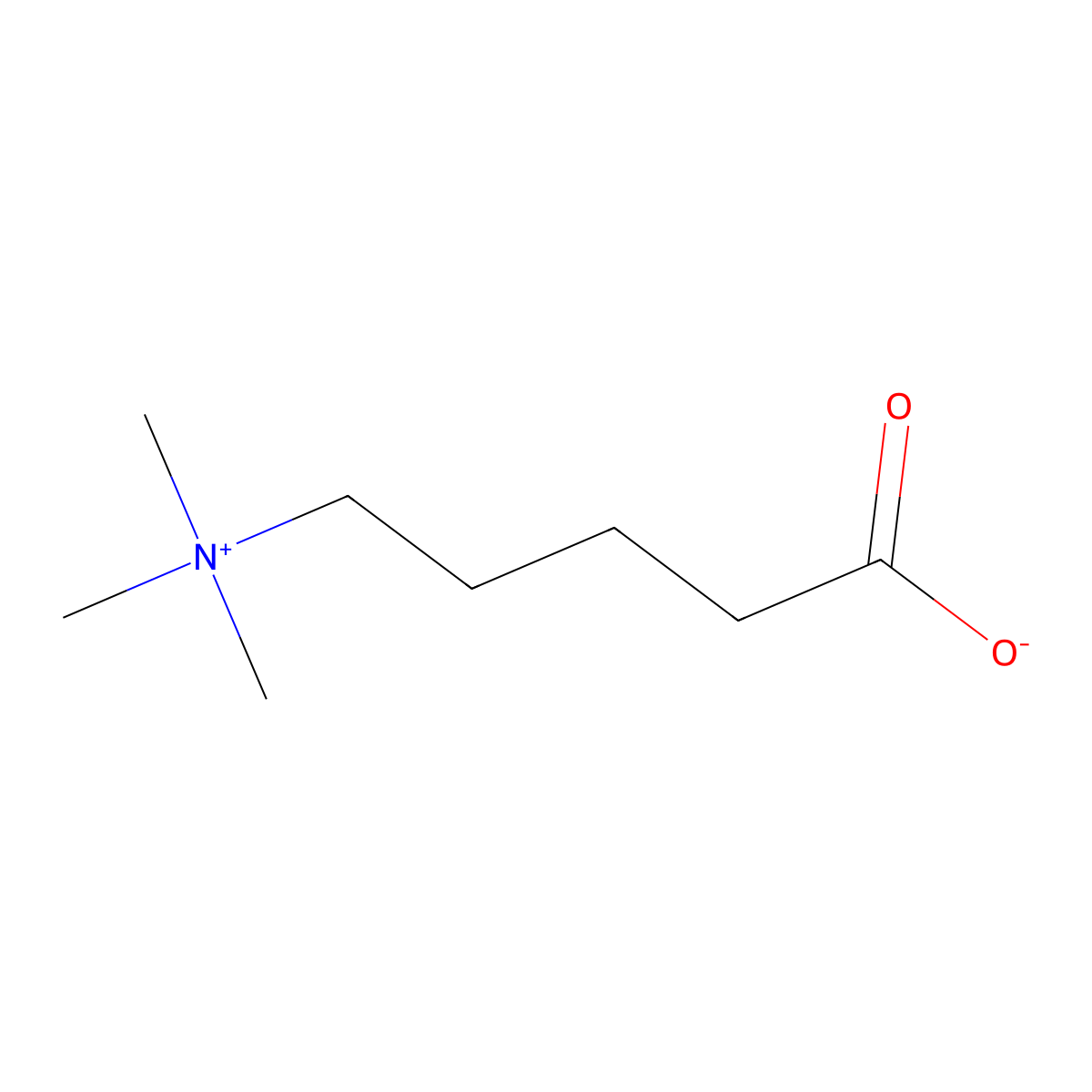 delta-Valerobetaine molecular structure, CAS 6778-33-2