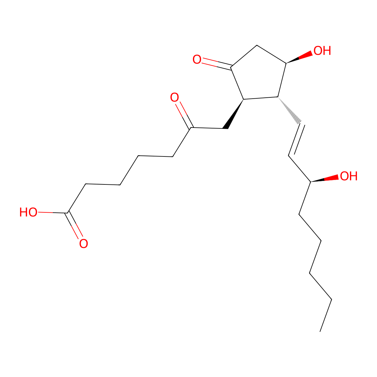 6-Keto-PGE1 molecular structure, CAS 67786-53-2