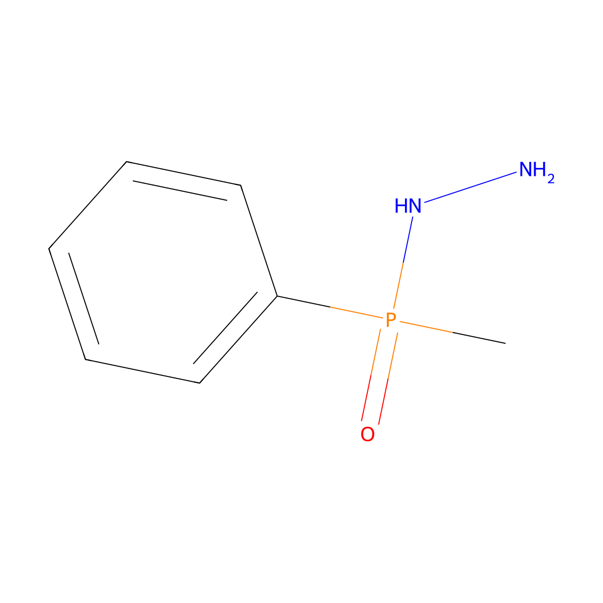 [Methyl(phenyl)phosphoryl]hydrazine molecular structure, CAS 6779-71-1