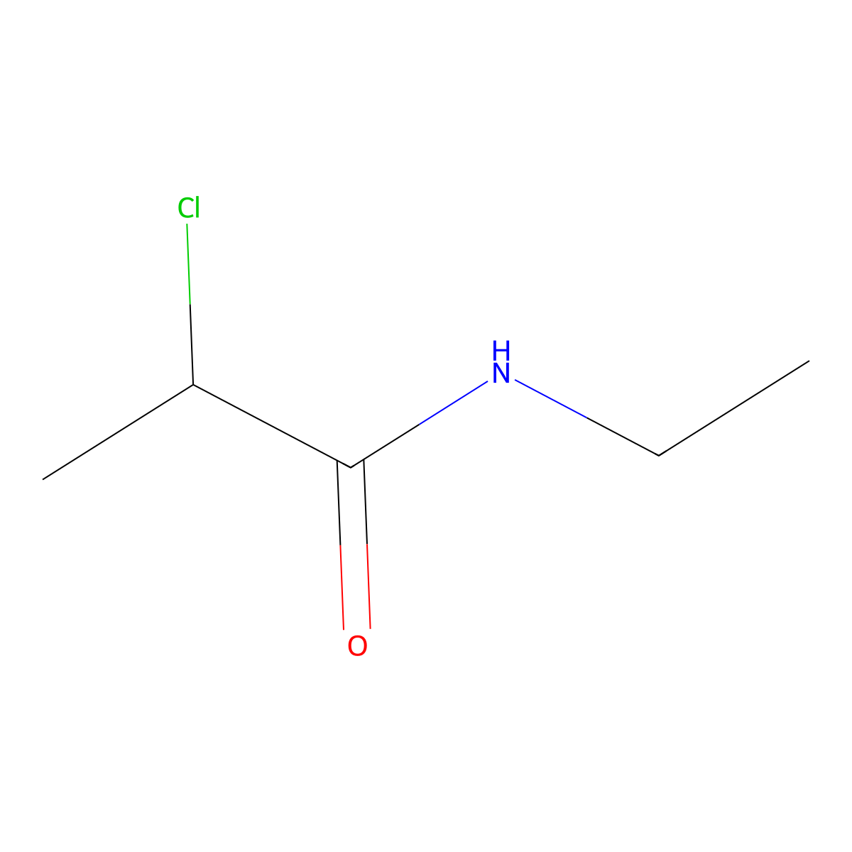 2-Chloro-N-ethylpropionamide molecular structure, CAS 67791-81-5