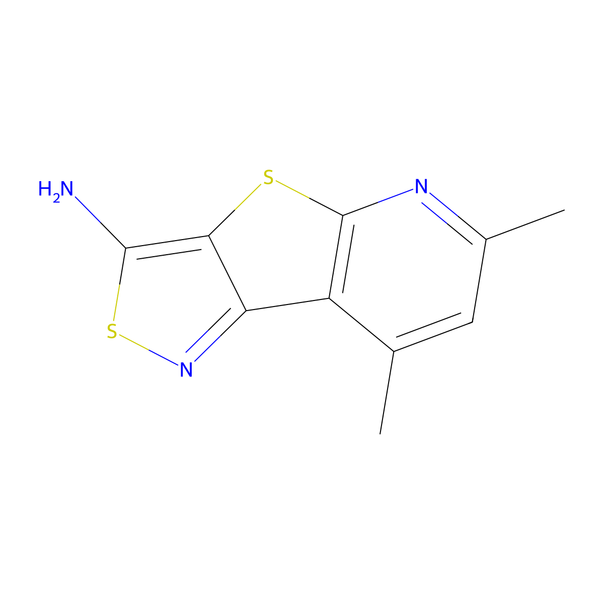 10,12-Dimethyl-4,7-dithia-3,9-diazatricyclo[6.4.0.0{2,6}]dodeca-1(8),2,5,9,11-pentaen-5-amine molecular structure, CAS 67795-39-5