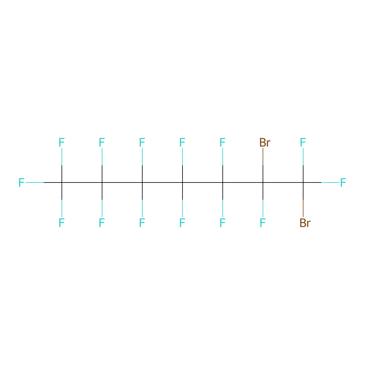 1,2-Dibromoperfluoroheptane molecular structure, CAS 678-32-0