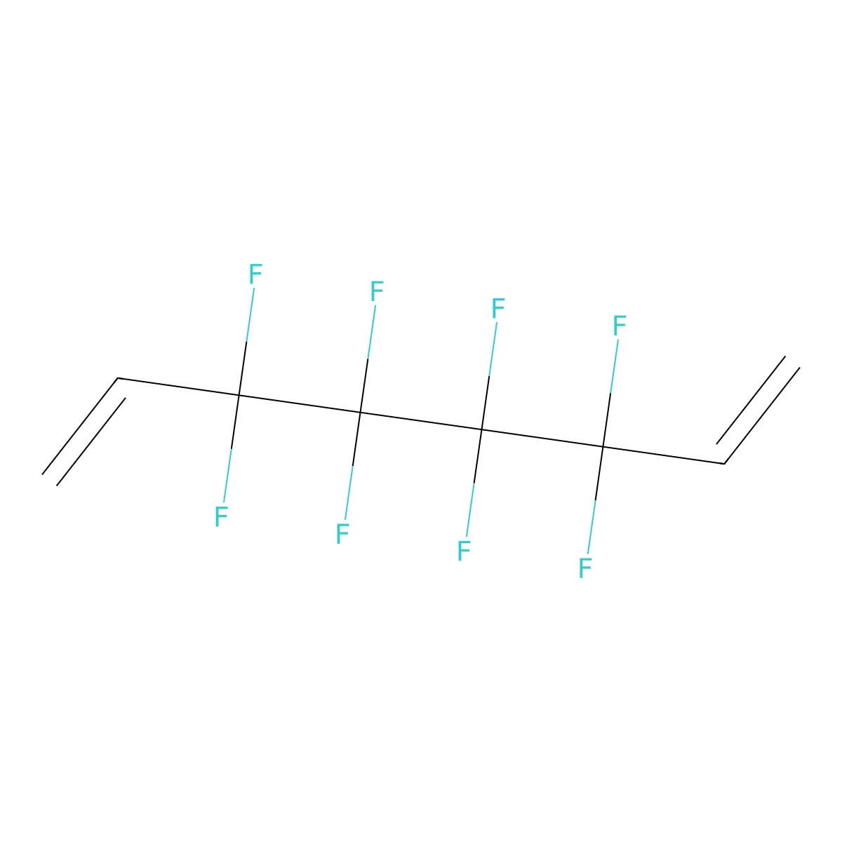 3,3,4,4,5,5,6,6-Octafluoroocta-1,7-diene molecular structure, CAS 678-65-9
