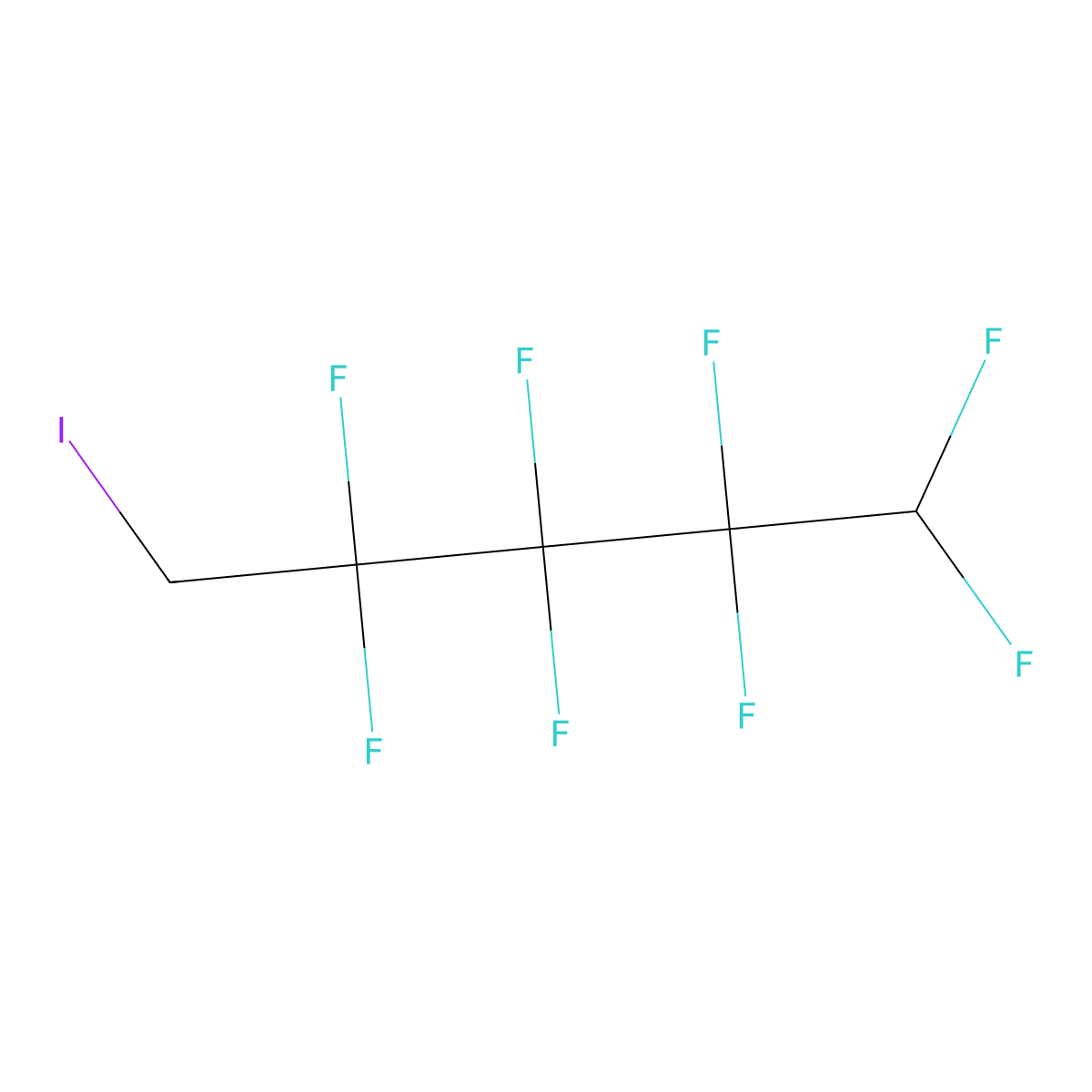 1,1,2,2,3,3,4,4-Octafluoro-5-iodopentane molecular structure, CAS 678-74-0