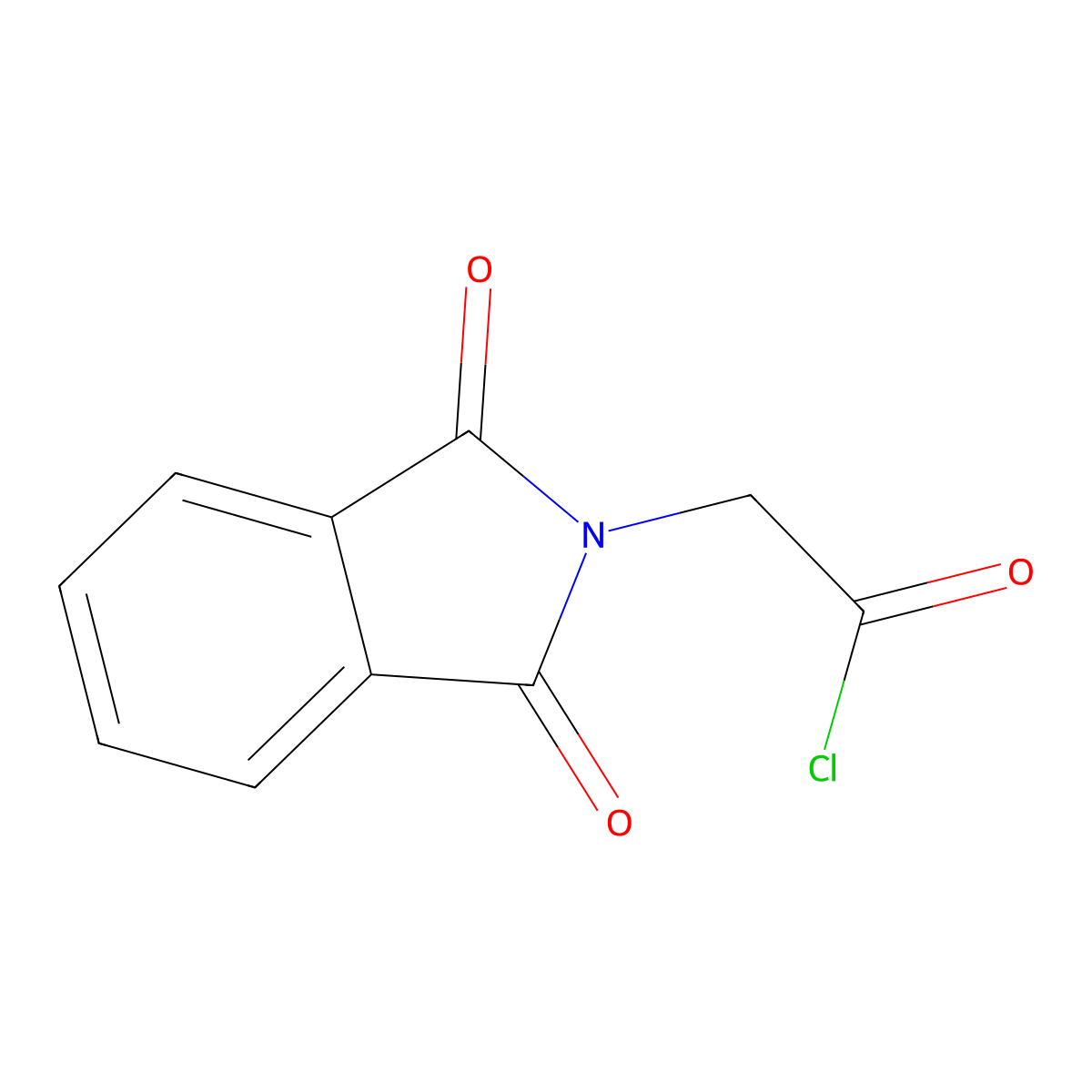 2H-Isoindole-2-acetyl chloride, 1,3-dihydro-1,3-dioxo- molecular structure, CAS 6780-38-7