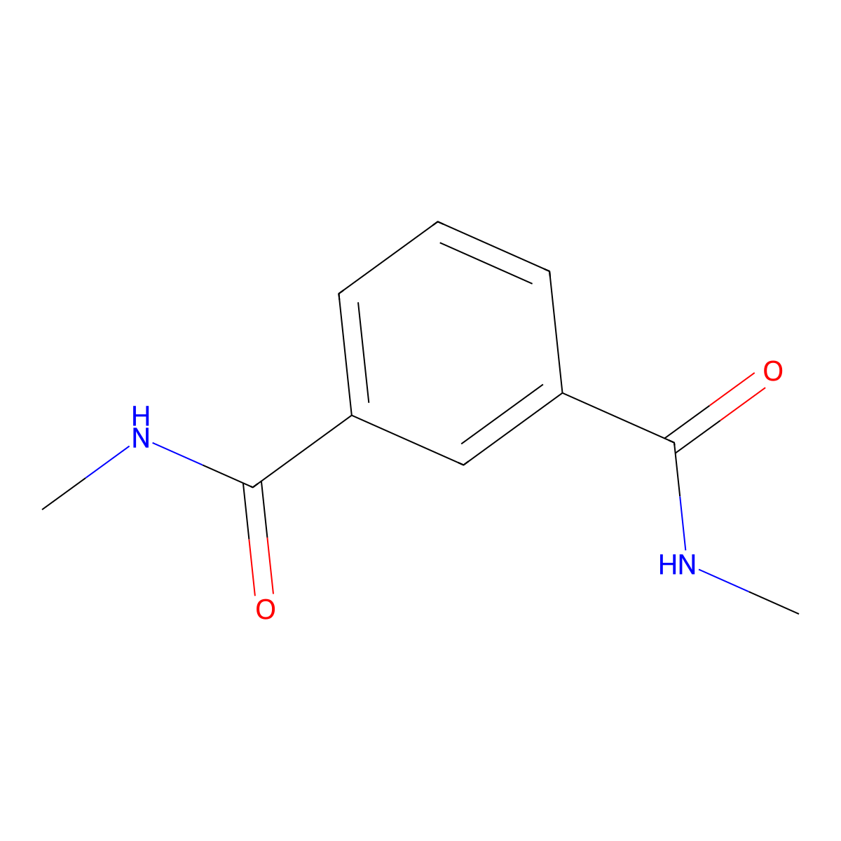 N,N'-dimethylbenzene-1,3-dicarboxamide molecular structure, CAS 6780-97-8