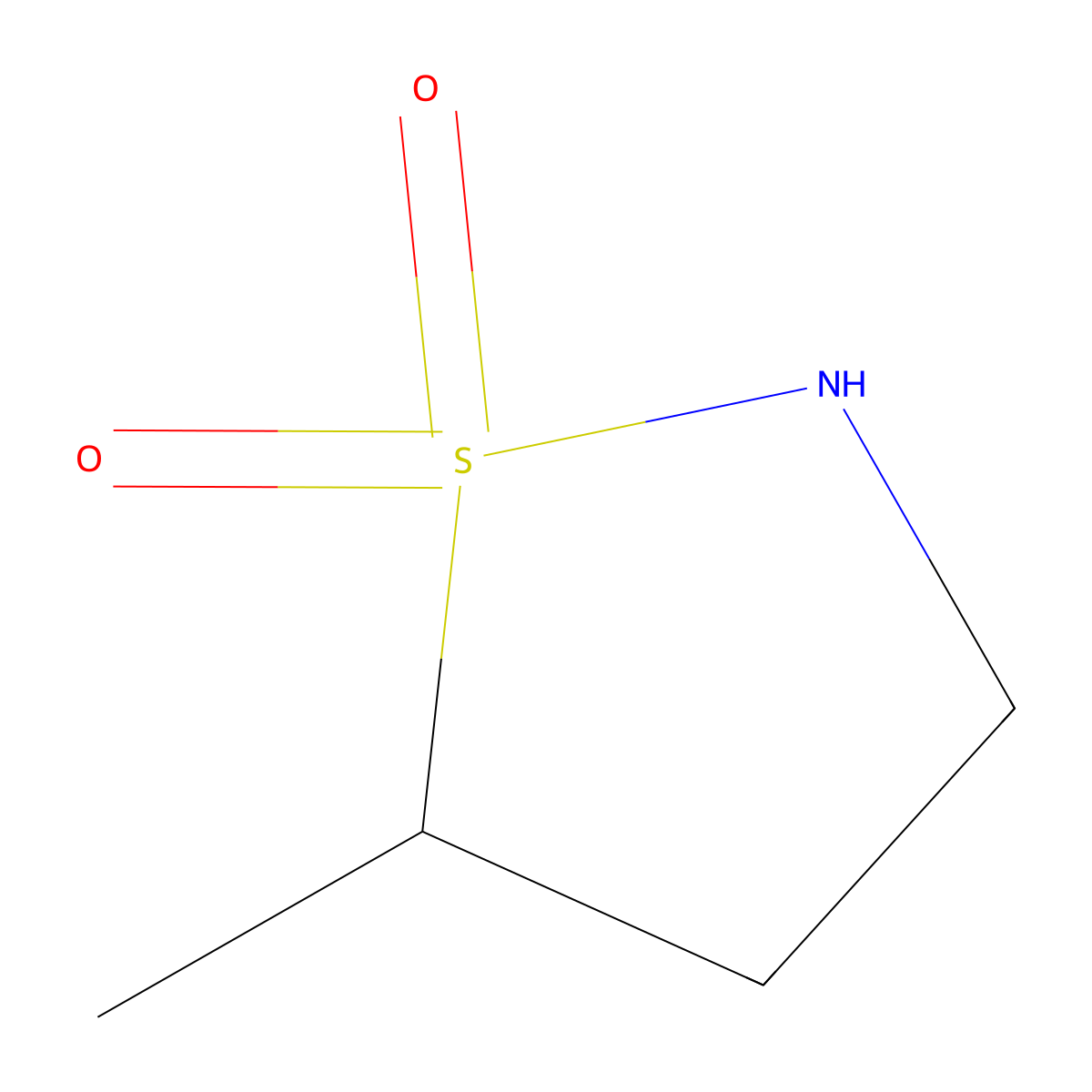 Isothiazolidine, 5-methyl-, 1,1-dioxide molecular structure, CAS 67804-54-0