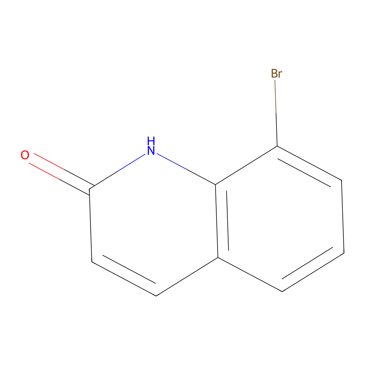 8-Bromo-1,2-dihydroquinolin-2-one molecular structure, CAS 67805-67-8