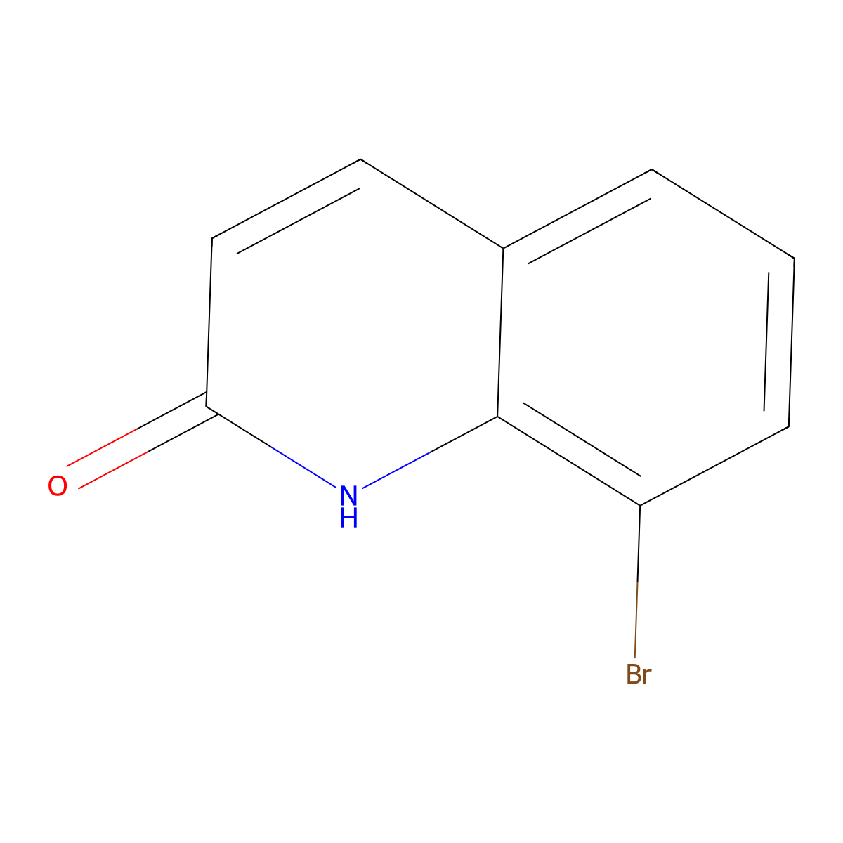 8-Bromo-1,2-dihydroquinolin-2-one molecular structure, CAS 67805-67-8