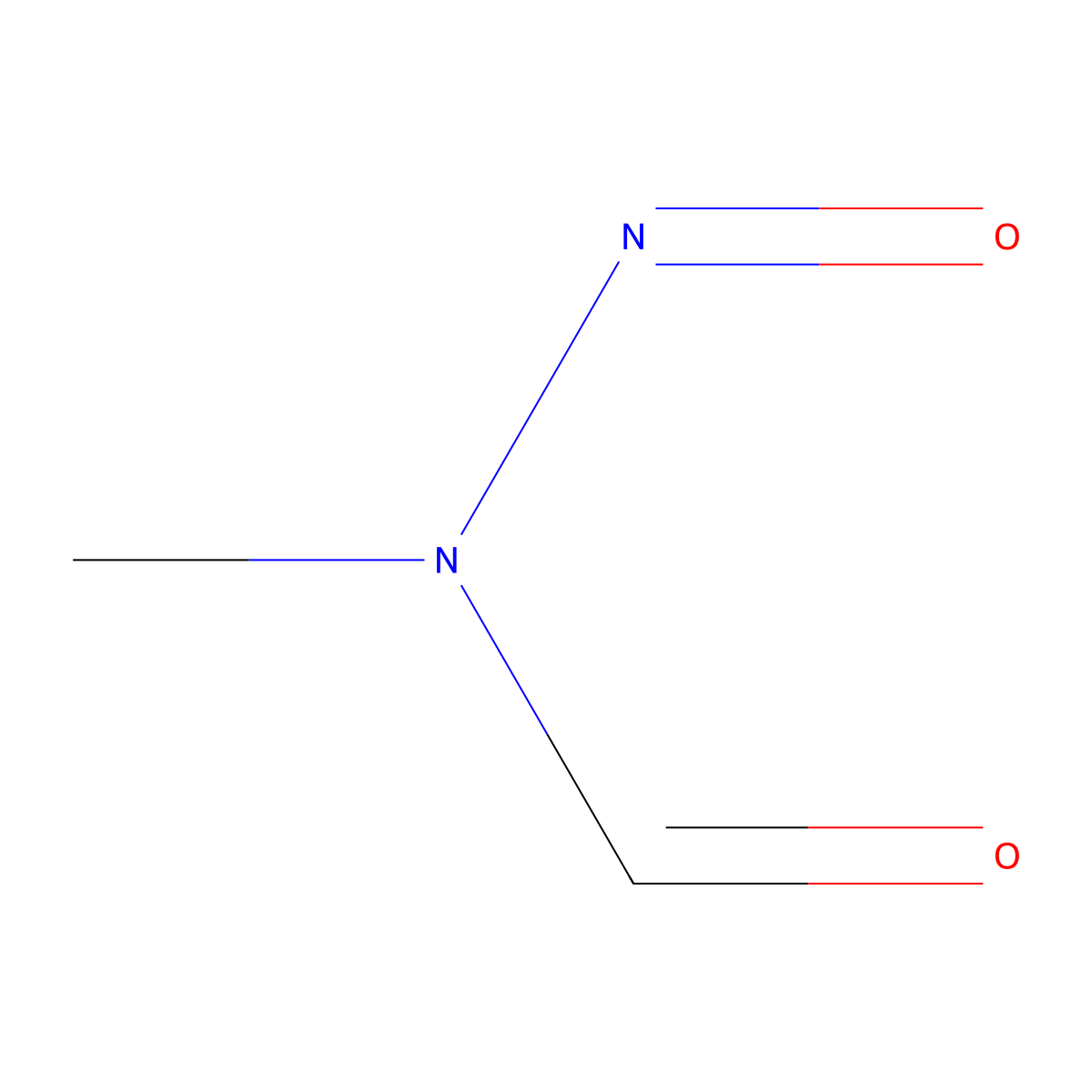 Formamide, N-methyl-N-nitroso- molecular structure, CAS 67809-14-7