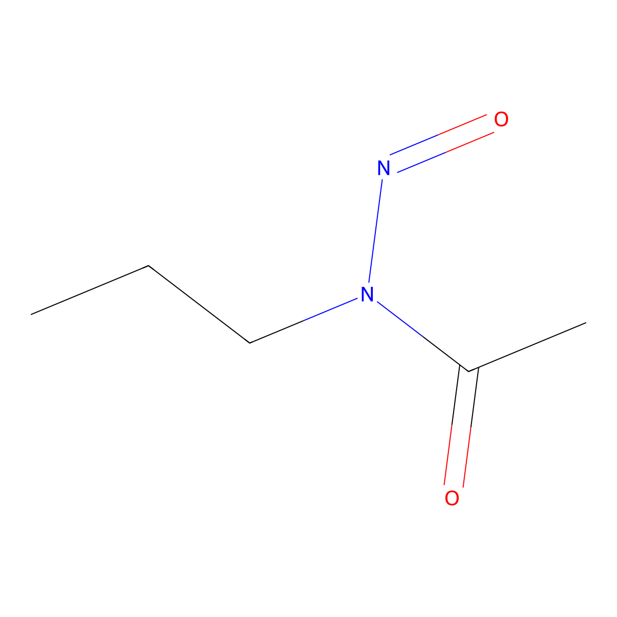 Acetamide, N-nitroso-N-propyl- molecular structure, CAS 67809-15-8