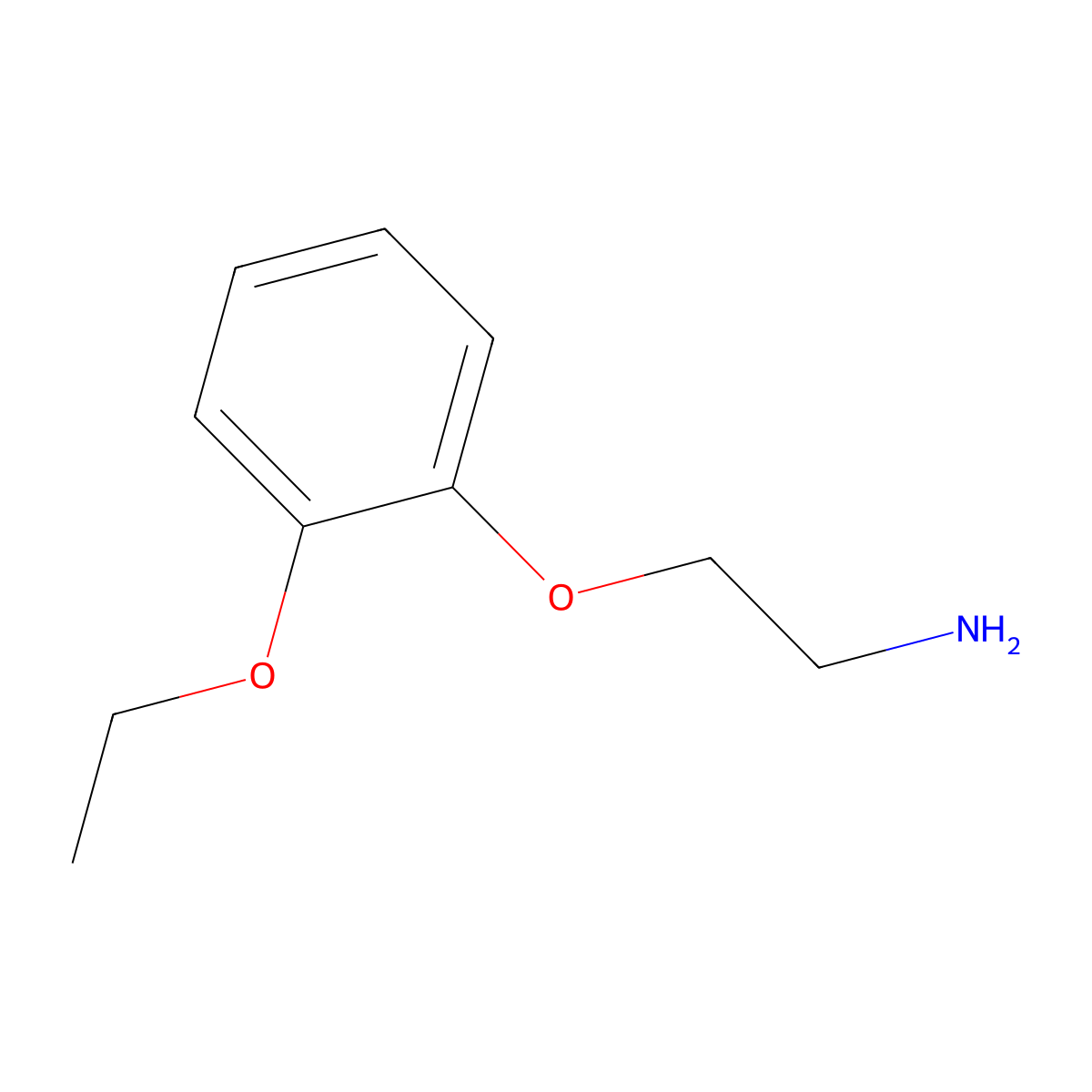 2-(2-Ethoxyphenoxy)ethylamine molecular structure, CAS 6781-17-5